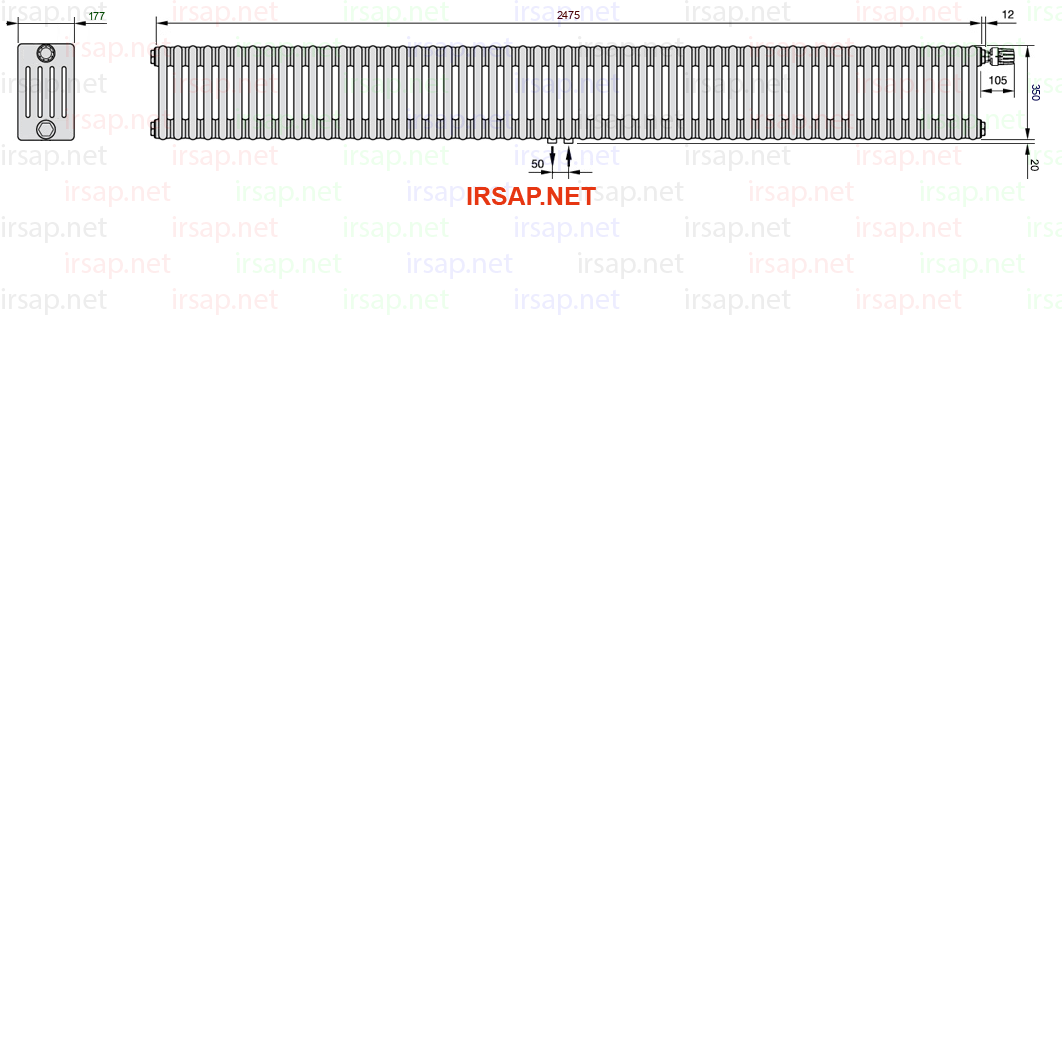 Радиатор IRSAP Tesi 50350/55 T52 CL 01
